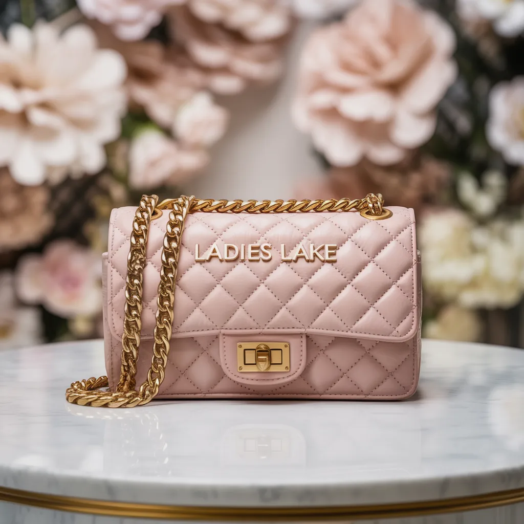 Blush Quilted Handbag - Image 4